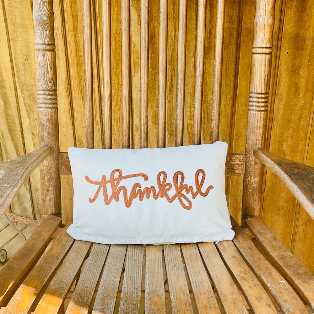 *Thankful Pillow 15”x10” - Picture 10 of 12